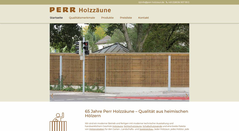 Perr Holzzäune - Qualität aus heimischen Hölzern